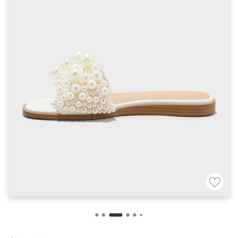 Elegant Pearl Embellished White Sandals